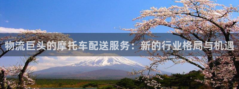 狗子28体育下载：物流巨头的摩托车配